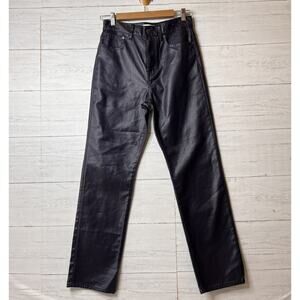 Madewell Jeans Womens Size 27 Midnight Blue Foil 90s Straight 100% Cotton Shiny